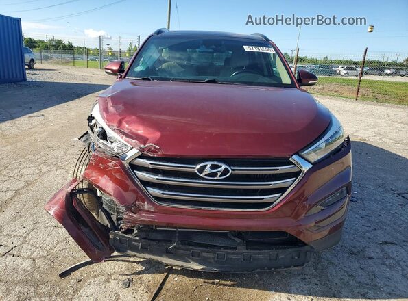 KM8J3CA22GU128235 2016 HYUNDAI TUCSON Maroon Widok z przodu