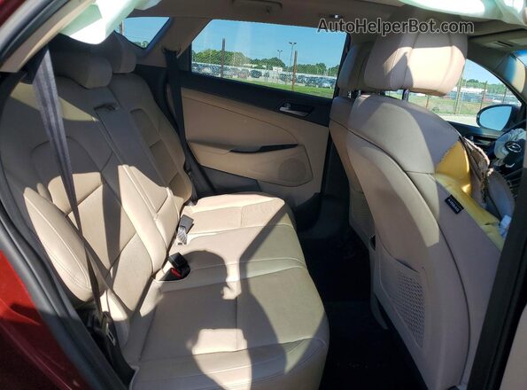 KM8J3CA22GU128235 2016 HYUNDAI TUCSON Maroon Widok wnętrza z tyłu