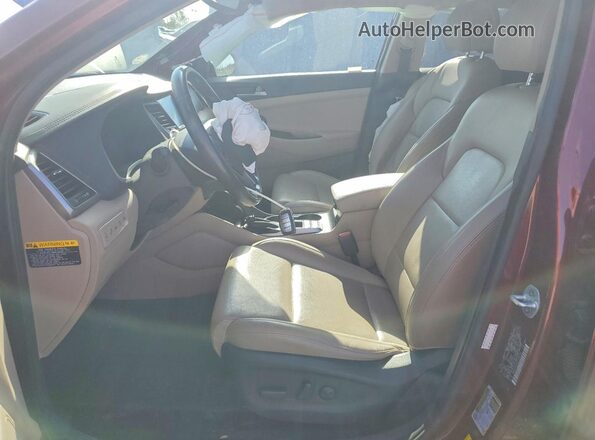 KM8J3CA22GU128235 2016 HYUNDAI TUCSON Maroon Widok wnętrza z przodu