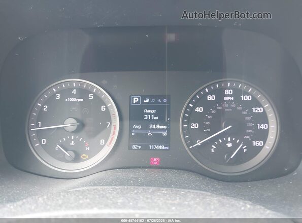 KM8J3CA22HU528894 2017 HYUNDAI TUCSON Black უკანა სავარძლების ხედი
