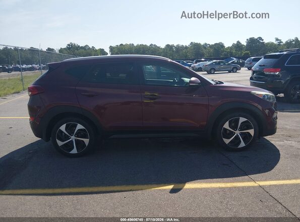 KM8J3CA23GU080647 2016 HYUNDAI TUCSON Burgundy Вид задньої частини салону