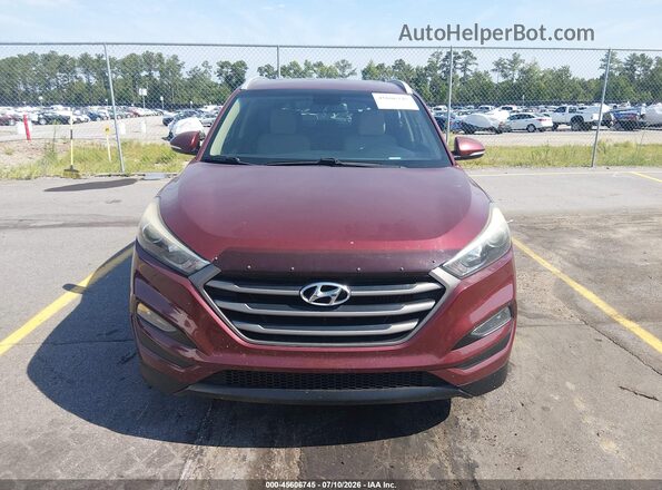 KM8J3CA23GU080647 2016 HYUNDAI TUCSON Burgundy Вид щитка приладів