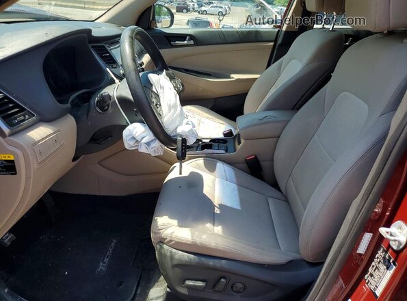 KM8J3CA24GU124347 2016 HYUNDAI TUCSON Maroon Սալոնի դիմացի տեսք