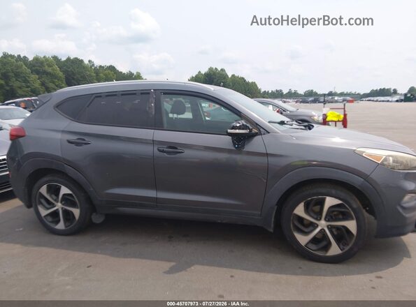 KM8J3CA27GU080330 2016 HYUNDAI TUCSON Gray ხელსაწყოთა პანელის ხედი