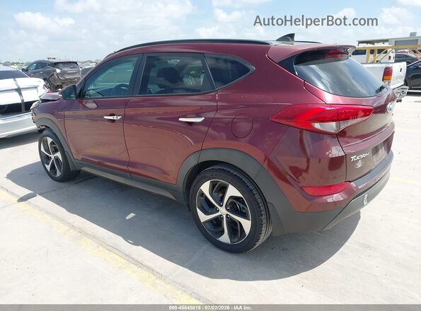 KM8J3CA28GU042220 2016 HYUNDAI TUCSON Maroon Trasero izquierdo
