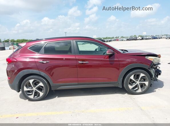 KM8J3CA28GU042220 2016 HYUNDAI TUCSON Maroon Vista interior de 360 grados