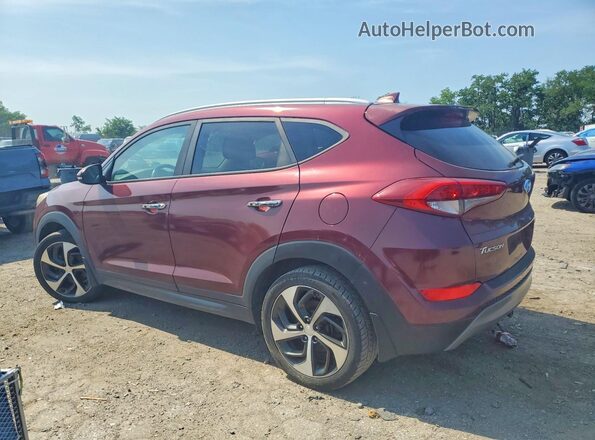 KM8J3CA28GU231031 2016 HYUNDAI TUCSON Бордовый Задняя левая четверть
