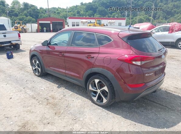 KM8J3CA29GU223570 2016 HYUNDAI TUCSON Red Հետևի ձախ