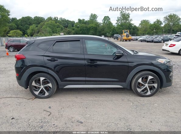 KM8J3CA29HU447679 2017 HYUNDAI TUCSON Black Rear interior view