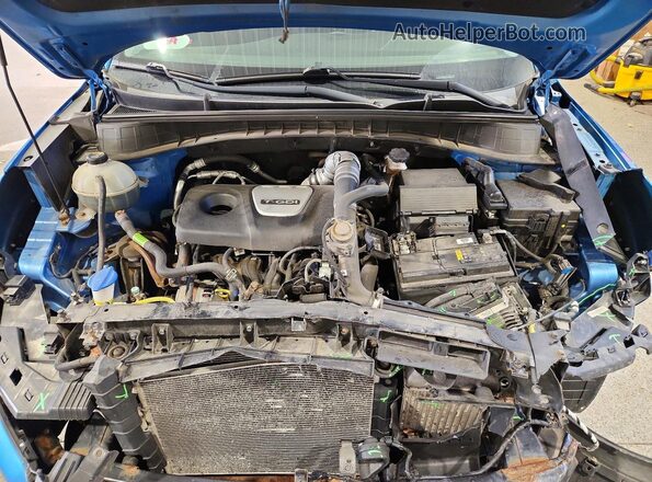 KM8J3CA29JU643367 2018 HYUNDAI TUCSON Blue Вид підкапотного простору