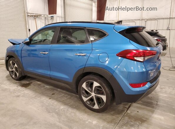 KM8J3CA2XGU130086 2016 HYUNDAI TUCSON Синий Задняя левая четверть