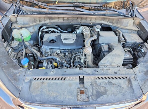 KM8J3CA2XGU178932 2016 HYUNDAI TUCSON Blue Engine compartment view