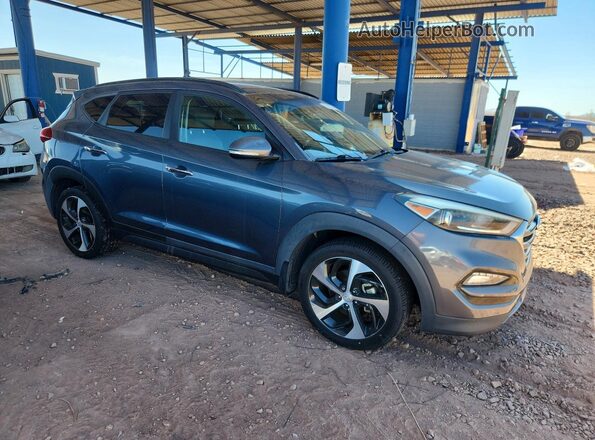 KM8J3CA2XGU178932 2016 HYUNDAI TUCSON Blue Front right