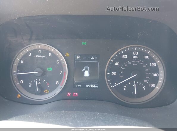 KM8J3CA2XGU205627 2016 HYUNDAI TUCSON Бордовый Вид задних сидений