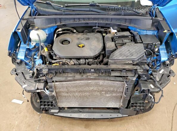 KM8J3CA40JU656526 2018 HYUNDAI TUCSON Blue Вид підкапотного простору