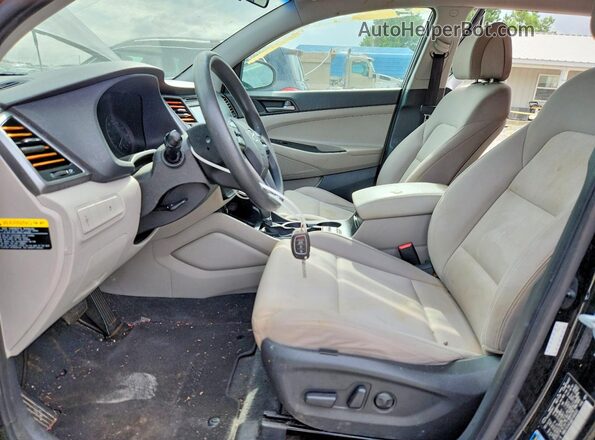 KM8J3CA41GU145920 2016 HYUNDAI TUCSON Black Սալոնի դիմացի տեսք