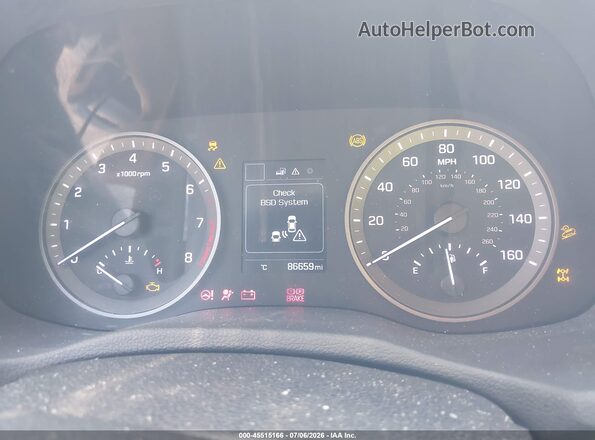 KM8J3CA41HU529231 2017 HYUNDAI TUCSON Серебряный Вид задних сидений