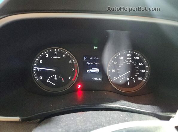 KM8J3CA41KU045650 2019 HYUNDAI TUCSON Black ხელსაწყოთა პანელის ხედი