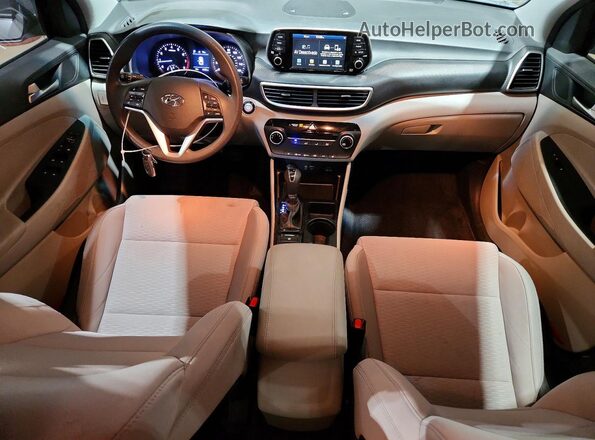 KM8J3CA42LU186499 2020 HYUNDAI TUCSON Gray Առջևի վահանակի տեսք