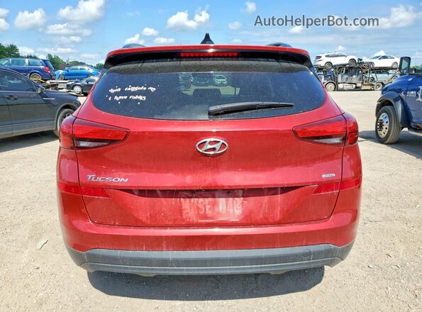 KM8J3CA42MU407147 2021 HYUNDAI TUCSON Red Հետևի տեսք