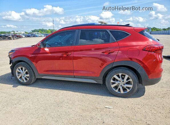 KM8J3CA42MU407147 2021 HYUNDAI TUCSON Red Հետևի ձախ