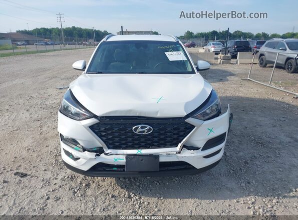 KM8J3CA43MU288749 2021 HYUNDAI TUCSON White Widok wnętrza z tyłu