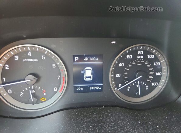 KM8J3CA43MU374630 2021 HYUNDAI TUCSON Gray Widok zestawu wskaźników