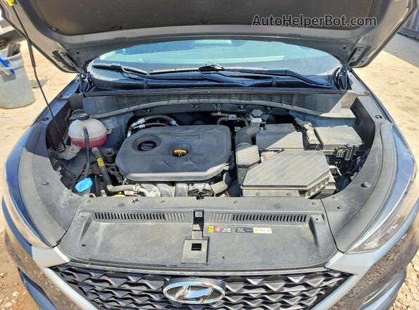KM8J3CA43MU374630 2021 HYUNDAI TUCSON Gray Widok komory silnika