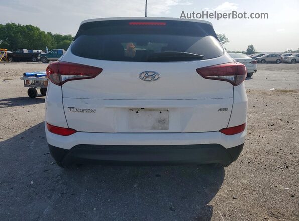 KM8J3CA44GU093022 2016 HYUNDAI TUCSON White Widok z tyłu