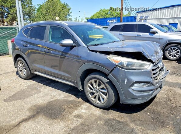 KM8J3CA44JU606941 2018 HYUNDAI TUCSON Gray Przód prawy
