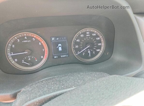 KM8J3CA44JU651328 2018 HYUNDAI TUCSON Black Vista del cuadro de instrumentos