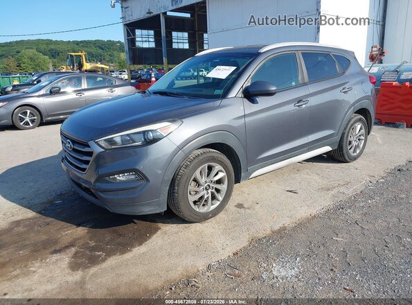KM8J3CA44JU720888 2018 HYUNDAI TUCSON Gray Передня ліва чверть
