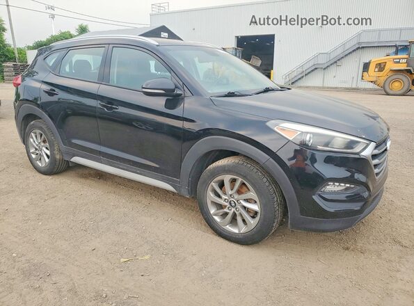 KM8J3CA44JU807402 2018 HYUNDAI TUCSON Черный Передняя правая четверть
