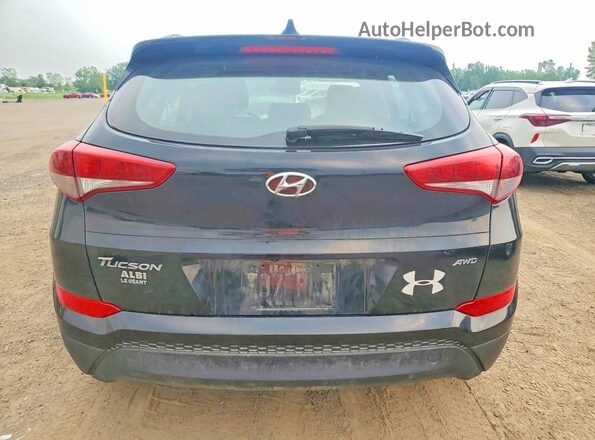KM8J3CA44JU807402 2018 HYUNDAI TUCSON Черный Вид сзади