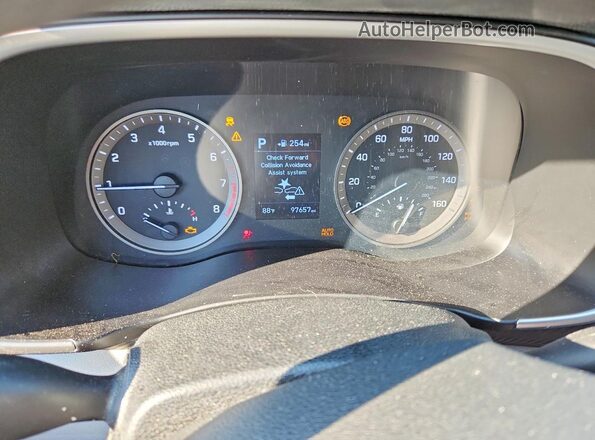 KM8J3CA44KU851434 2019 HYUNDAI TUCSON White Вид щитка приладів