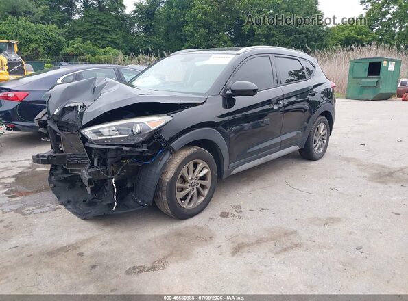 KM8J3CA45HU545562 2017 HYUNDAI TUCSON Черный Передняя левая четверть