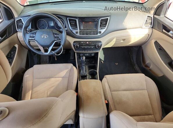 KM8J3CA46GU036773 2016 HYUNDAI TUCSON Red Dashboard view