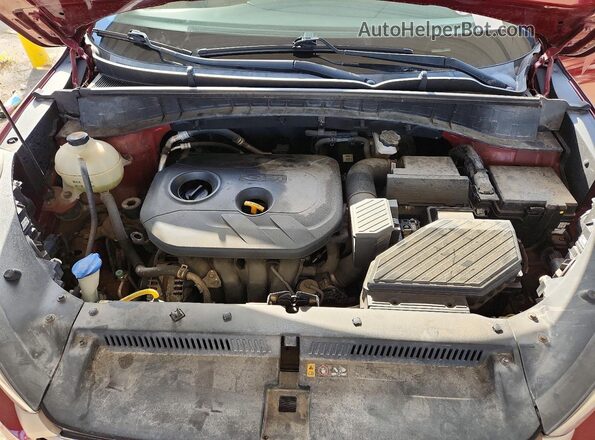 KM8J3CA46GU036773 2016 HYUNDAI TUCSON Red Engine compartment view
