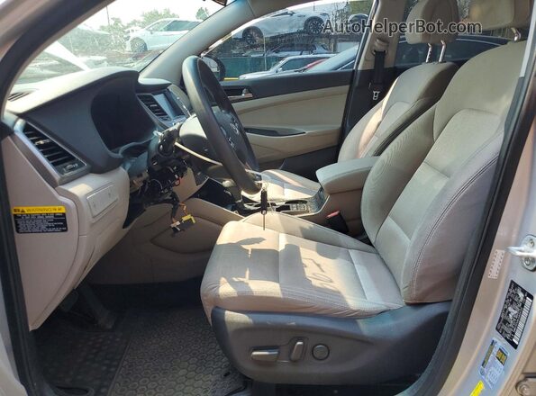KM8J3CA46JU604155 2018 HYUNDAI TUCSON Silver წინა სალონის ხედი