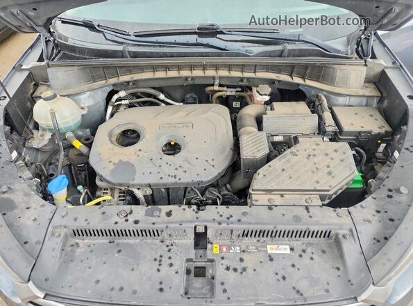 KM8J3CA46JU611672 2018 HYUNDAI TUCSON Gray ძრავის განყოფილების ხედი