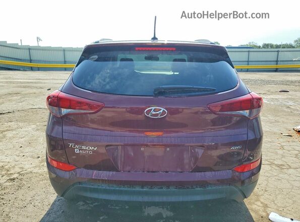 KM8J3CA47HU423219 2017 HYUNDAI TUCSON Burgundy Widok z tyłu