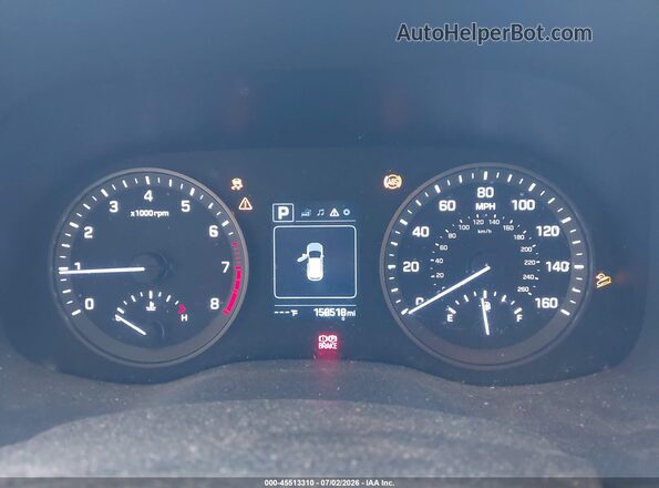 KM8J3CA48GU100294 2016 HYUNDAI TUCSON White Widok tylnych siedzeń