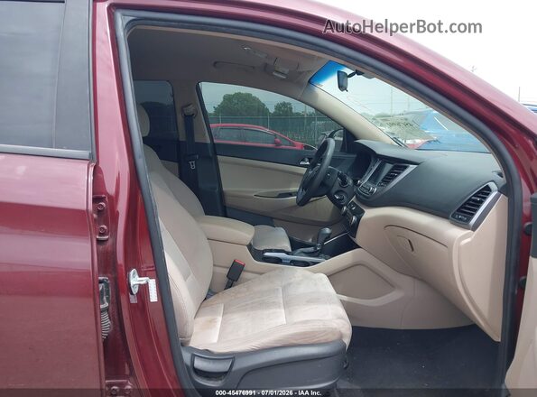 KM8J3CA48JU619577 2018 HYUNDAI TUCSON Maroon Widok wnętrza z przodu