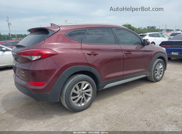 KM8J3CA48JU619577 2018 HYUNDAI TUCSON Maroon Tył prawy