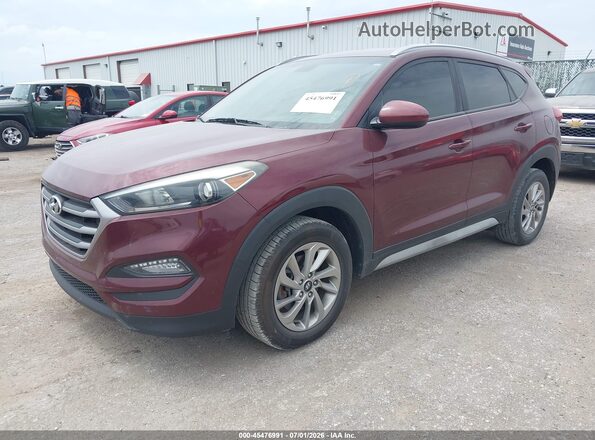KM8J3CA48JU619577 2018 HYUNDAI TUCSON Maroon Przód lewy