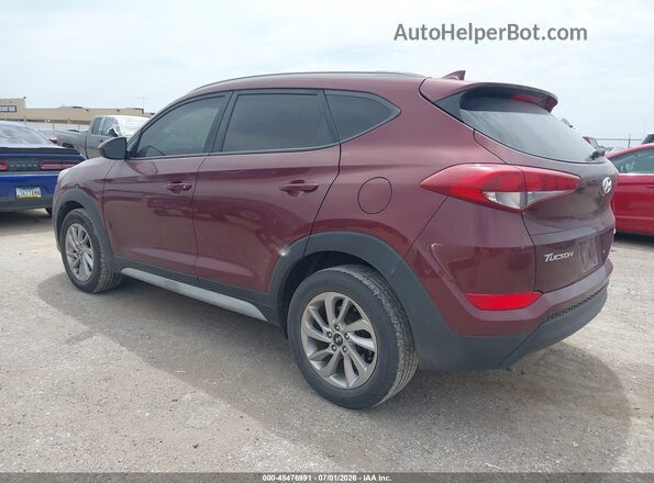 KM8J3CA48JU619577 2018 HYUNDAI TUCSON Maroon Tył lewy