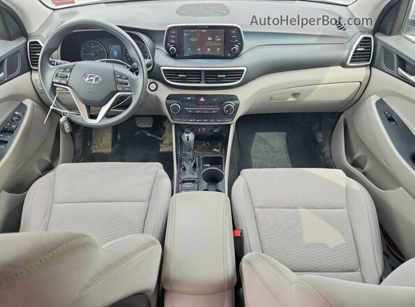 KM8J3CA48KU071839 2019 HYUNDAI TUCSON Silver წინა პანელის ხედი