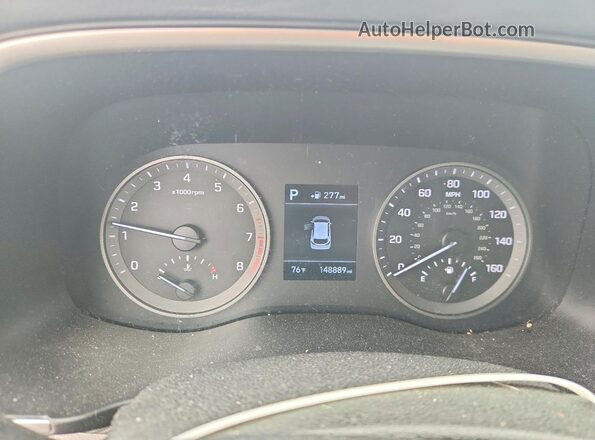 KM8J3CA48KU071839 2019 HYUNDAI TUCSON Silver ხელსაწყოთა პანელის ხედი