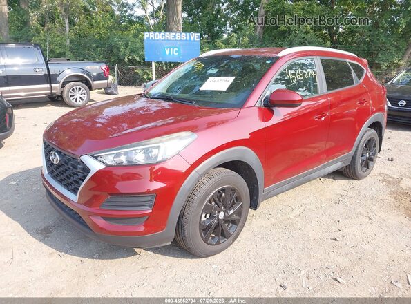 KM8J3CA48LU227413 2020 HYUNDAI TUCSON Red Առջևի ձախ երեք քառորդ տեսարան