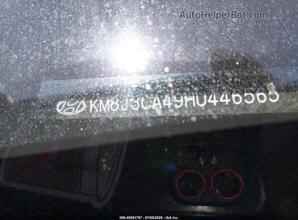 KM8J3CA49HU446565 2017 HYUNDAI TUCSON White Vista del compartimento del motor